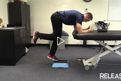 Supported Single Leg Calf Eccentric Only Stretch