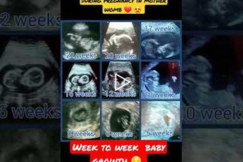 week to week baby development during pregnancy ♥ 😍 #ytshorts #fitness #short #funny #status #video