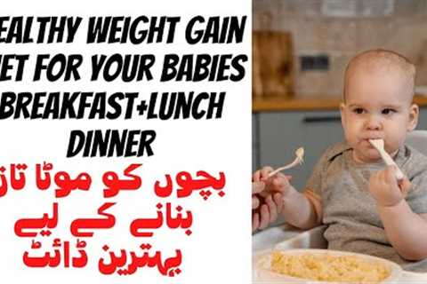 Weight Gain Recipes For 8 m+  Baby ll Weight Gaining Foods for Babies ll Breakfast  /Lunch /Dinner