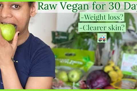 I Tried The Raw Vegan Diet 30 Day Challenge| Weight loss? Clear Skin? Hospital Visit?