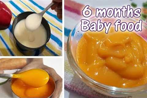 3 Baby food Recipes for 6 months above babies