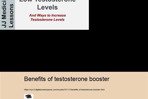 benefits of testosterone booster