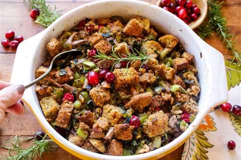 Cornbread Stuffing with Cranberries