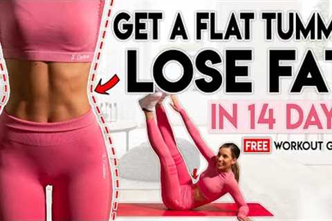GET A FLAT STOMACH and LOSE FAT in 14 Days | Free Home Workout Guide