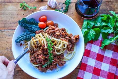 Vegan Bolognese with Lentils and Walnuts