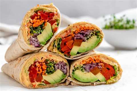 Easy Hummus Tortilla Wrap