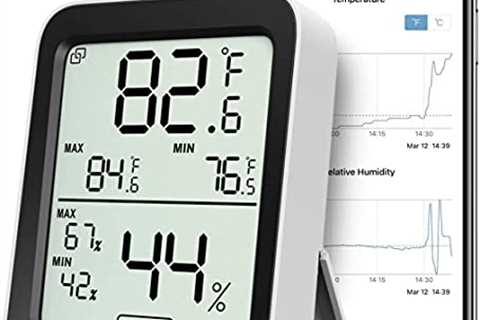 Govee Thermometer Hygrometer, Accurate Indoor Temperature Humidity Sensor with Notification Alert,..