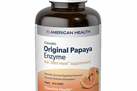 American Health Original Papaya Enzyme Chewable Tablets - Promotes Nutrient Absorption and Helps..