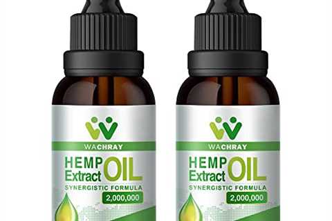 2Pack Organic Hemp Oil for Anxiety and Stress Relief - Extra Strength Hemp Extract for Pain Relief..