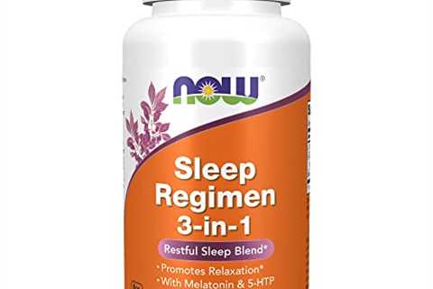 Now Foods Sleep Regimen 3-in-1, With Melatonin, 5-htp and L-theanine, Restful Sleep Blend, Veg..