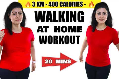 Beginner’s 20 Mins FAST Walking AT Home For Weight Loss 🔥 400 CALORIES Fat Burning Cardio Workout