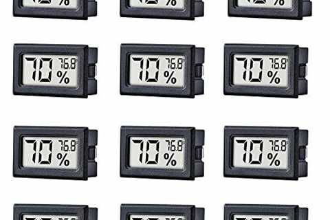 12 Pack Mini Small Digital Electronic Temperature Humidity Meters Gauge Indoor Thermometer..