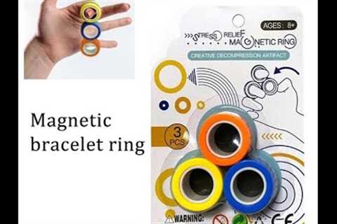 Stress Relief Magnetic Rings ( fidget toy , fingears ) Unboxing