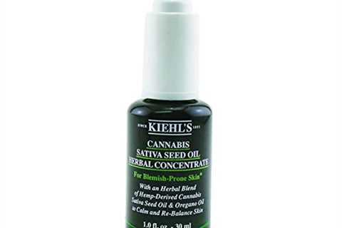 Kiehls Cannabis Sativa Seed Oil Herbal Concentrate Facial Serum  Oil, 1 Ounce/ 30ml)