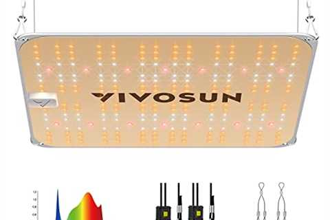 VIVOSUN VS1000E LED Grow Light, 2 x 2 Ft. LED Plant Light with Samsung Diodes and Sunlike Full..