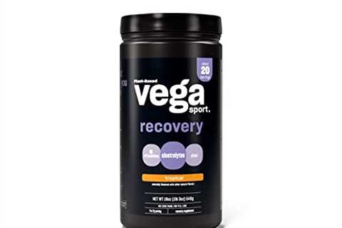 Vega Sport Recovery, Tropical - Post Workout Recovery Drink Mix with Electrolytes, Carbohydrates,..