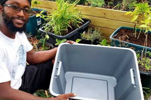 Raised Bed Alternative | Preparing Totes for Growing Food | Storage Container Gardening