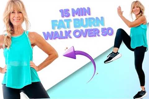 15 Minute Walking Workout For Weight loss | Complete Full Body Workout!