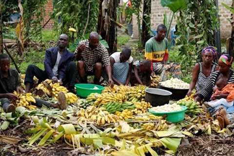 Living Off The Grid: Discovering Ancient Technology Used To Extract Juice From Fruits / Banana juice