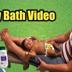 My baby bath video / 1&half month baby /new born baby bath tips & care