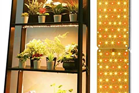 DOMMIA Grow Light, 2Pcs Ultra-Thin Plant Light for Indoor Plants, 20W Full Spectrum LED Plant Grow..