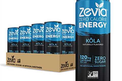 Zevia Zero Calorie Energy Drink, Kola, 12 Ounce Cans (Pack of 12)