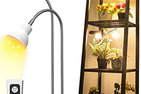 APLANT Indoor Plant Lights, Sunlight White Grow Lights for Indoor Plants Full Spectrum, Gooseneck..