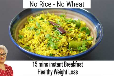 15 Mins Instant Breakfast Recipe For Weight Loss – No Wheat/No Rice-Jowar Poha Recipe/Millet Recipes