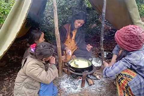 himalayan daliy eating organic puwa cooking village lifestyle