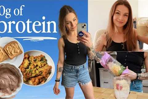 EATING OVER 130G OF PROTEIN IN A DAY | easy high protein plant based meals