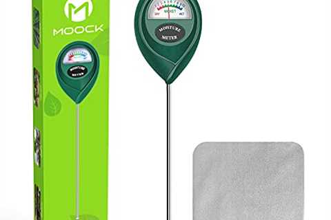 MOOCK Soil Moisture Meter, Portable Plant Soil Test Kit Indoor Outdoor Use, Hygrometer Moisture..