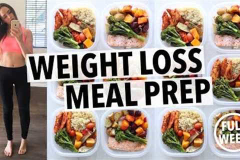 WEIGHT LOSS MEAL PREP FOR WOMEN (1 WEEK IN 1 HOUR)