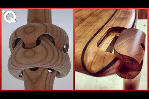 Satisfying Wood Carving & Ingenious Woodworking Joints ASMR â¶3