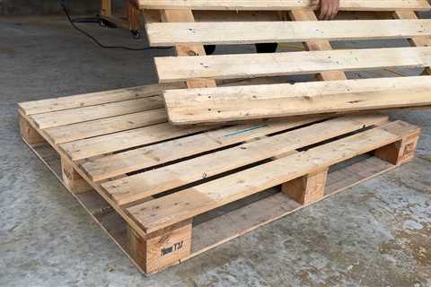 How to Build a Garden Furniture Set from Recycled Pallet Wood Using Only Basic Tools