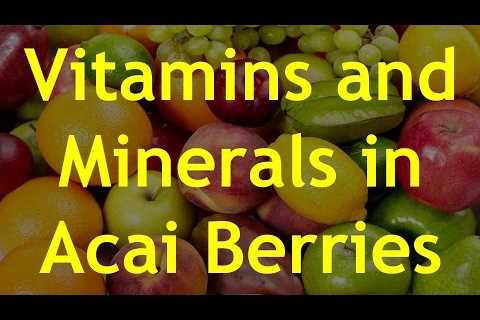 Vitamins and Minerals in Acai Berries â Health Benefits of Acai Berries