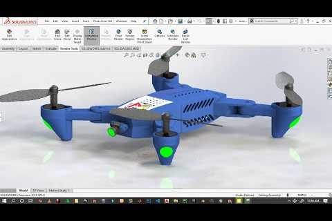 Modeling Drone(Quadcopter) using Solidworks step by step