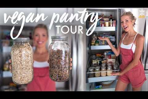 Plant-based Vegan Pantry Tour | Vitamins, Supplements, Superfoods, Grains, Beans & More!
