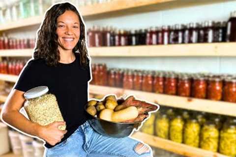 FOOD SECURITY: Full Tour of Our Basement Grocery Store (plus tips!)