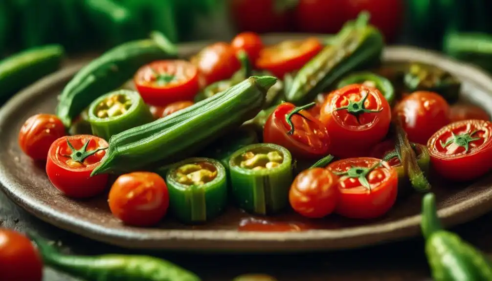 Low Carb Tomatoes and Okra Recipe Cajun