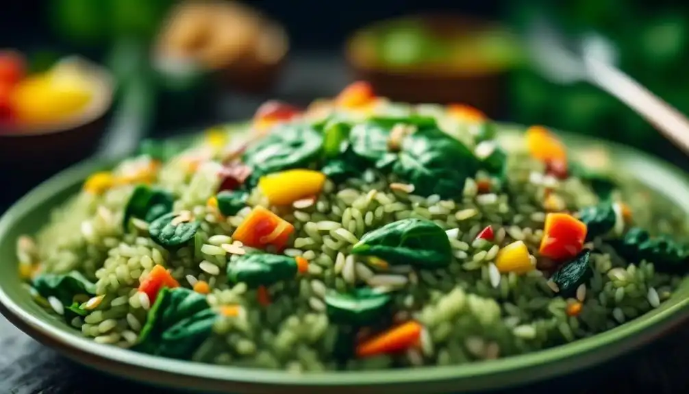 Low Carb Spinach Rice Recipe