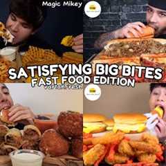 ASMR | SATISFYING BIG BITES FAST FOOD EDITION MUKBANG COMPILATION | DIFFERENT FAST FOOD EATING SHOW