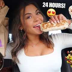 I Only Ate NEW FAST FOOD ITEMS I''ve NEVER TRIED BEFORE For 24 HOURS!