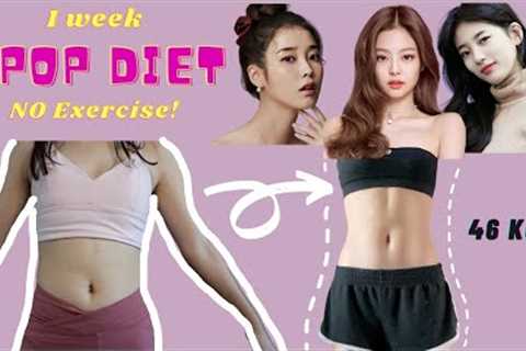 I TRIED A KPOP DIET FOR A WEEK| IU, SUZY, JENNIE & MORE| How to lose weight fast without..