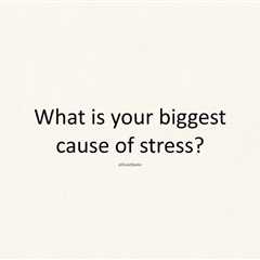 What is your biggest cause of stress? https://t.co/WGRERq4KFx