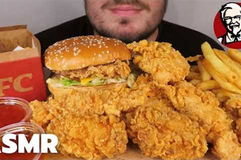 ASMR FAST FOOD EATING *ASMR KFC MUKBANG *FRIED CHICKEN, MAC N CHEESE, CHICKEN BURGER