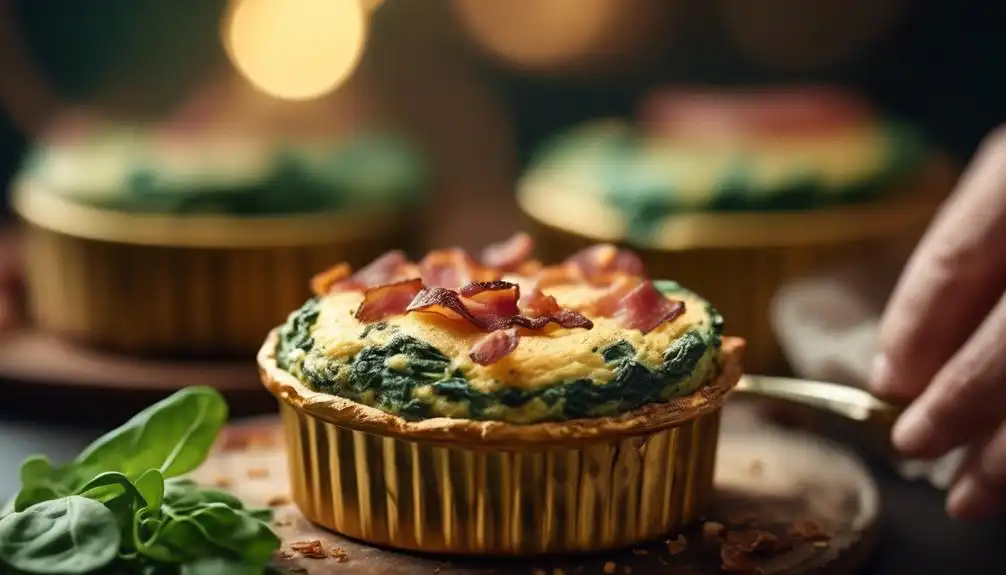 Low Carb Panera Spinach and Bacon Souffle Recipe