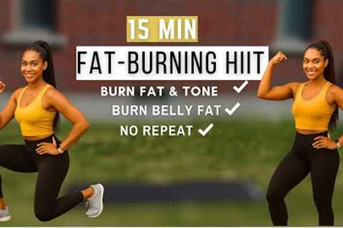 15-Min Cardio HIIT Workout at home | Lose Weight Fast & Burn Belly Fat | No Equipment