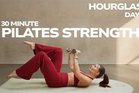 30 MIN FULL BODY STRENGTH BASED PILATES WORKOUT TO TONE & LOSE FAT