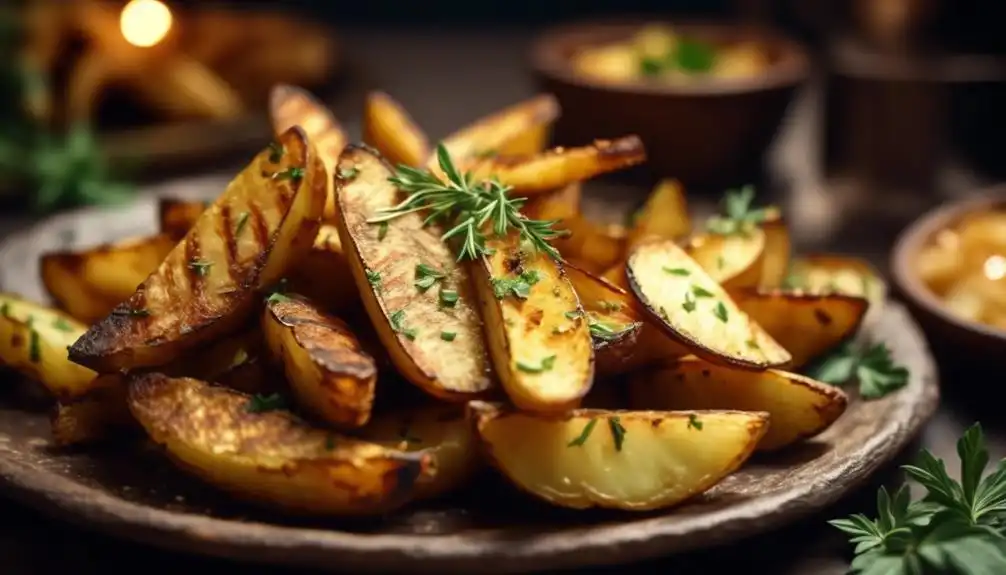Low Carb Grilled Potato Wedges Recipe