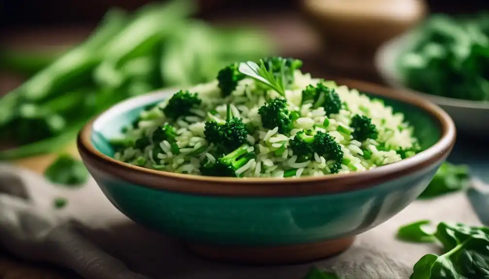 Low Carb Green Rice Recipe Spinach
